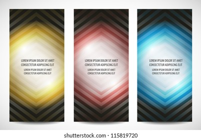 Abstract professional and designer cards. Variety of uses