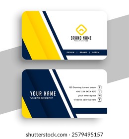 abstract professional identity card template for individual contact vector