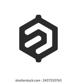 un logotipo de polígono abstracto y profesional con todo su estilo elegante que muestra un símbolo de flecha inclinado hacia la parte superior derecha y más