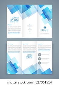 Abstract professional Trifold Brochure, Template or Flyer design for your Business reports and presentation.