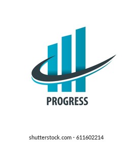 Abstract Progress Design Logo for Brand or Company