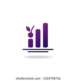 Abstract progress diagram logo/icon design. Vector images.