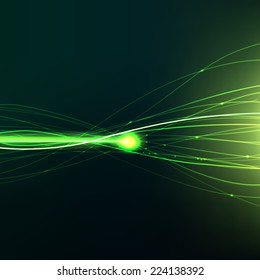 Abstract Progress Illustration. Eco Friendly Technology Concept. Mainstream Element. Dynamic Connections.