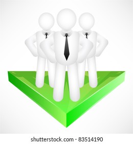 Abstract Progressive Business Team