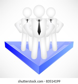 Abstract Progressive Business Team