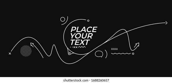 Abstract promotion geometric shapes banner, Poster, Structure pattern technology backdrop.