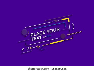Abstract promotion geometric shapes banner, Poster, Structure pattern technology backdrop.