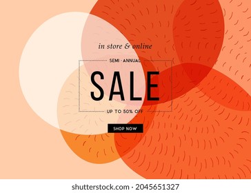 Abstract promotion sale banner. Universal bold colored horizontal background. For social media posts, email, special offer banners, posters, cards, invitations, flyers and web, internet ads.