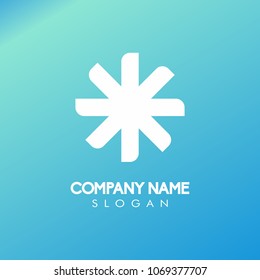 abstract propeller logo design concept