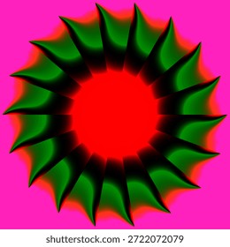 Una hélice abstracta, con forma de flor.