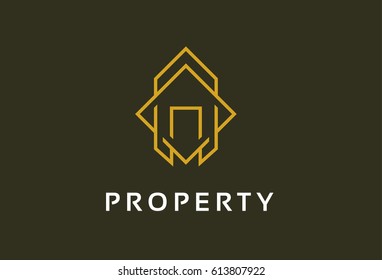 Abstract Property Logo Template Design Vector, Emblem, Design Concept, Creative Symbol, Icon