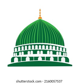 Abstrakter Prophet's Moschee Silhouette Design Vektorgrafik eps10