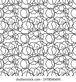 Abstract Psychedelic Art Background. Seamless pattern. Vector Illustration. EPS10