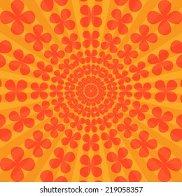 . Abstract Psychedelic Art Background. Vector Illustration. EPS10