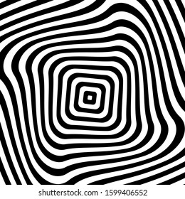 Abstract psychedelic art stripped background vector design.