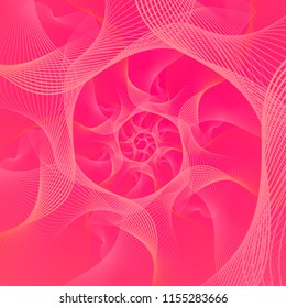 Abstract psychedelic background. Pink
geometric flower. Eps10 vector illustration