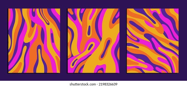abstract psychedelic background set bundle pack