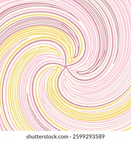 Abstract psychedelic background with starburst - hand drawn vector illustration.