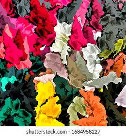 abstract psychedelic background watercolor stylization from colored chaotic brush strokes of different sizes and blurry spots of paint
