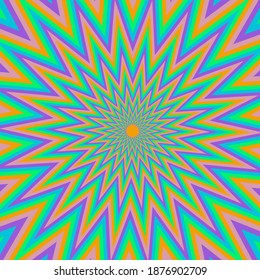 An abstract psychedelic burst background image.