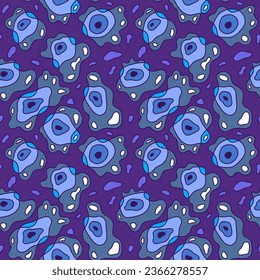 Abstract psychedelic colorful artwork with unique pattern