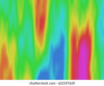 Abstract Psychedelic Colorful Illustration. Visual Heat Map. Flowing Acid Haze. Ethereal Scientific Background. Element Of Design.