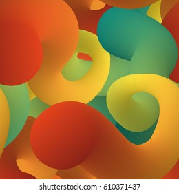 Abstract Psychedelic Colorful Wave Poster Flyer Post Card Background Vector Illustration Design