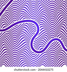ABSTRACT PSYCHEDELIC DESIGN.  COLORFUL GRADIENT WAVY LINE PATTERN BACKGROUND. COVER DESIGN 