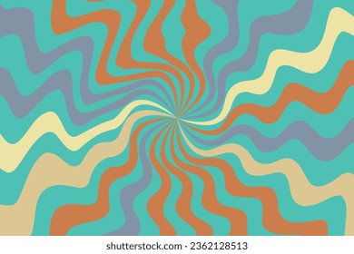 Abstract psychedelic groovy background. Vector illustration.