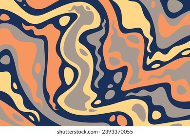 Abstract psychedelic groovy background. Vector illustration.