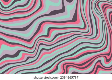 Abstract psychedelic groovy background. Abstract background. Vector illustration.