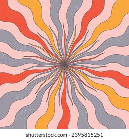 Abstract psychedelic groovy background. Vector illustration.