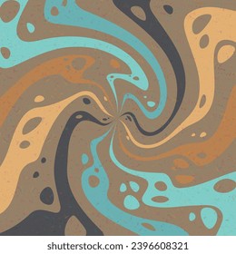 Abstract psychedelic groovy background. Vector illustration.