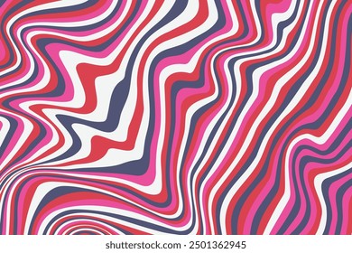 Abstract psychedelic groovy background. Vector illustration.