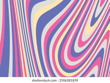 Abstract psychedelic groovy background. Vector illustration.
