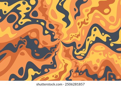 Abstract psychedelic groovy background. Vector illustration.