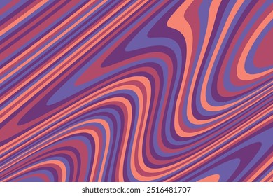 Abstract psychedelic groovy background. Vector illustration.