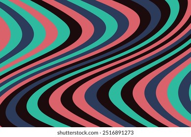 Abstract psychedelic groovy background. Vector illustration.