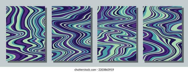 Abstrakter psychedelischer Hintergrund. Vektorgrafik.