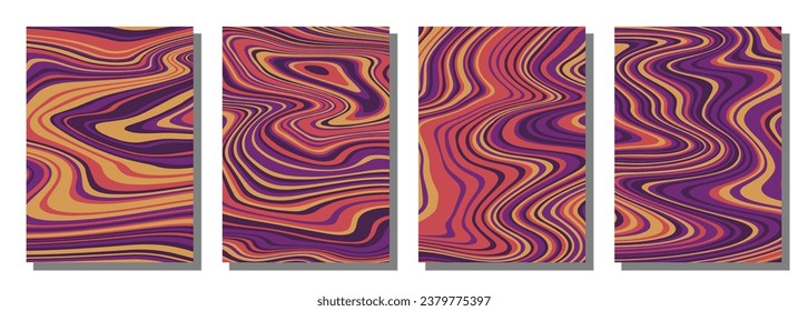 Abstrakter psychedelischer Hintergrund. Vektorgrafik.