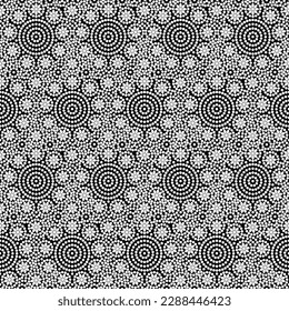 Abstract psychedelic kaleidoscopic seamless pattern.Black and white seamless pattern for textile, backgrounds,tiles and designs.spring summer colour Stripe pattern.simple circular used mandala pattern