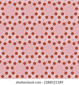 Abstract psychedelic kaleidoscopic seamless pattern.red,pink, white seamless pattern for textile, backgrounds, tiles and designs.spring summer colour pattern.simple circular used mandala pattern.