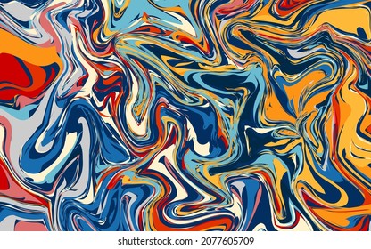 Abstract psychedelic liquid paint texture background