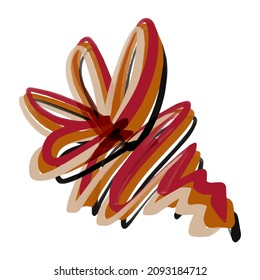 Resumen de antecedentes artísticos de neón psicodélico.  Patrón de trazo de pincel esgrimido. Un abstracto divertido y colorido. Forma de brocha de tinta divertida, trazos de pincel de doodle líquido