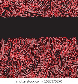 Abstract, psychedelic pattern. Illustration, bright, doodle