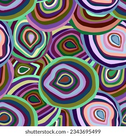 Abstract psychedelic pattern. Vector seamless pattern