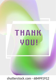 Abstract Psychedelic Poster Design. Creative Liquid Gradient Cover. Hipster Trendy Motion Template. Flow Curve Invitation. Minimal Colorful Graphic Style. Retro Vector Artistic Background. Trance Art.