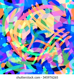 Abstract psychedelic seamless pattern.