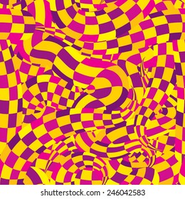 Abstract psychedelic seamless pattern vector illustration