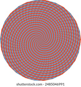 Ein abstraktes psychedelisches Spiralform-Designelement.